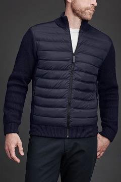 Chamarras Canada Goose Hombre México - HyBridge Chaqueta De Plumas Black Label Azul Marino SX0435189